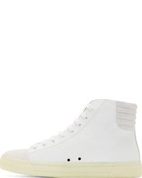 weiße hohe Sneakers aus Leder von Damir Doma