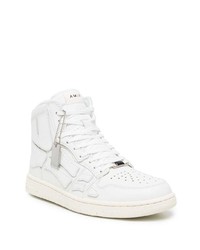 weiße hohe Sneakers aus Leder von Amiri