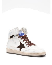 weiße hohe Sneakers aus Leder von Golden Goose