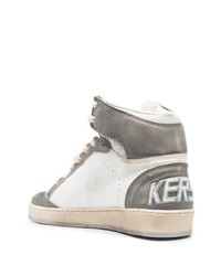 weiße hohe Sneakers aus Leder von Golden Goose