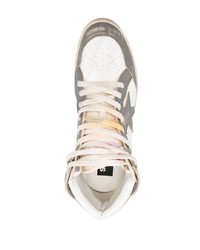 weiße hohe Sneakers aus Leder von Golden Goose