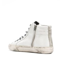 weiße hohe Sneakers aus Leder von Golden Goose Deluxe Brand