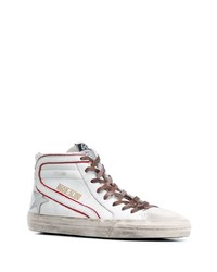 weiße hohe Sneakers aus Leder von Golden Goose