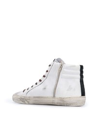 weiße hohe Sneakers aus Leder von Golden Goose