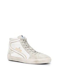 weiße hohe Sneakers aus Leder von Golden Goose