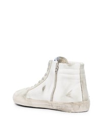 weiße hohe Sneakers aus Leder von Golden Goose