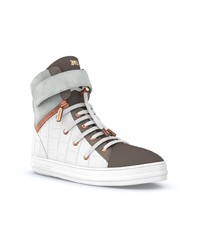 weiße hohe Sneakers aus Leder von Swear