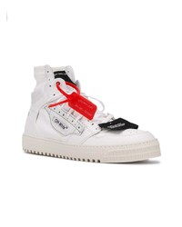 weiße hohe Sneakers aus Leder von Off-White