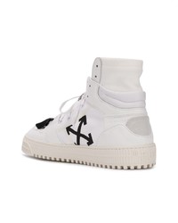 weiße hohe Sneakers aus Leder von Off-White