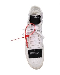 weiße hohe Sneakers aus Leder von Off-White