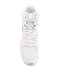 weiße hohe Sneakers aus Leder von Giuseppe Zanotti