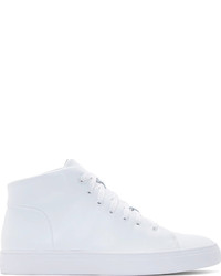 weiße hohe Sneakers aus Leder von Tiger of Sweden