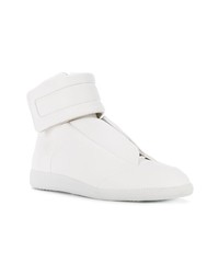 weiße hohe Sneakers aus Leder von Maison Margiela