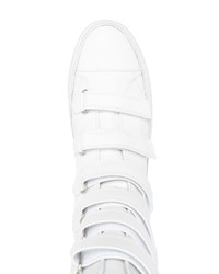 weiße hohe Sneakers aus Leder von Ann Demeulemeester