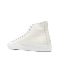 weiße hohe Sneakers aus Leder von Common Projects