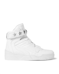 weiße hohe Sneakers aus Leder von Givenchy