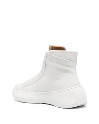 weiße hohe Sneakers aus Leder von Hevo
