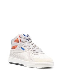 weiße hohe Sneakers aus Leder von Palm Angels