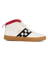 weiße hohe Sneakers aus Leder von Bally