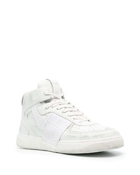 weiße hohe Sneakers aus Leder von Valentino Garavani