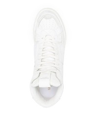 weiße hohe Sneakers aus Leder von Valentino Garavani