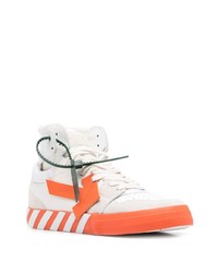 weiße hohe Sneakers aus Leder von Off-White