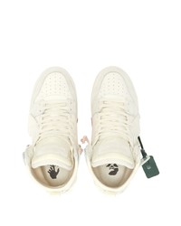 weiße hohe Sneakers aus Leder von Off-White