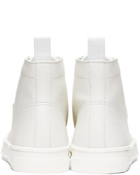 weiße hohe Sneakers aus Leder von Gianvito Rossi
