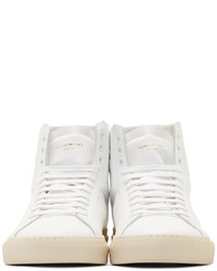 weiße hohe Sneakers aus Leder von Givenchy