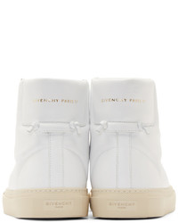 weiße hohe Sneakers aus Leder von Givenchy