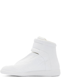 weiße hohe Sneakers aus Leder von Maison Margiela