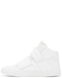 weiße hohe Sneakers aus Leder von MM6 MAISON MARGIELA