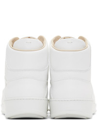 weiße hohe Sneakers aus Leder von Maison Margiela