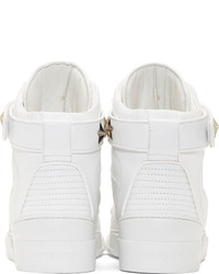 weiße hohe Sneakers aus Leder von Givenchy