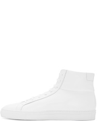 weiße hohe Sneakers aus Leder von Common Projects