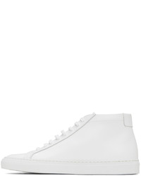 weiße hohe Sneakers aus Leder von Common Projects