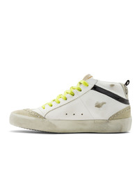 weiße hohe Sneakers aus Leder von Golden Goose