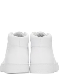 weiße hohe Sneakers aus Leder von Tiger of Sweden