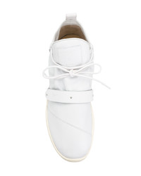 weiße hohe Sneakers aus Leder von Giuseppe Zanotti Design