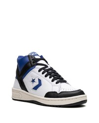 weiße hohe Sneakers aus Leder von Converse