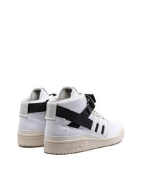 weiße hohe Sneakers aus Leder von adidas