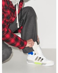 weiße hohe Sneakers aus Leder von adidas