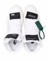 weiße hohe Sneakers aus Segeltuch von Off-White