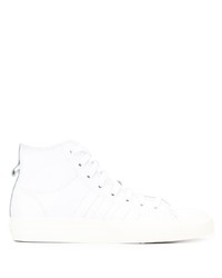 weiße hohe Sneakers aus Segeltuch von adidas