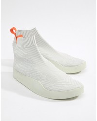 weiße hohe Sneakers aus Segeltuch von adidas Originals