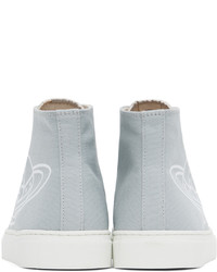 weiße hohe Sneakers aus Segeltuch von Vivienne Westwood