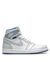weiße hohe Sneakers aus Segeltuch von Jordan
