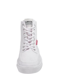 weiße hohe Sneakers aus Segeltuch von Levi's