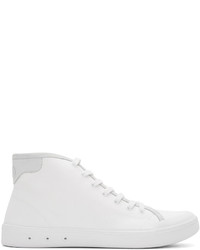 weiße hohe Sneakers aus Segeltuch von rag & bone