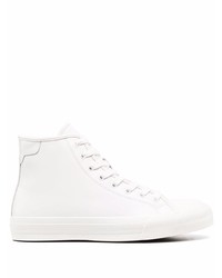 weiße hohe Sneakers aus Segeltuch von Sandro
